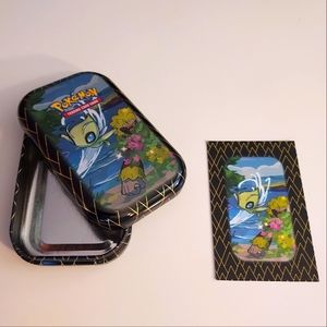 Opened Shining Fates Celebi tin